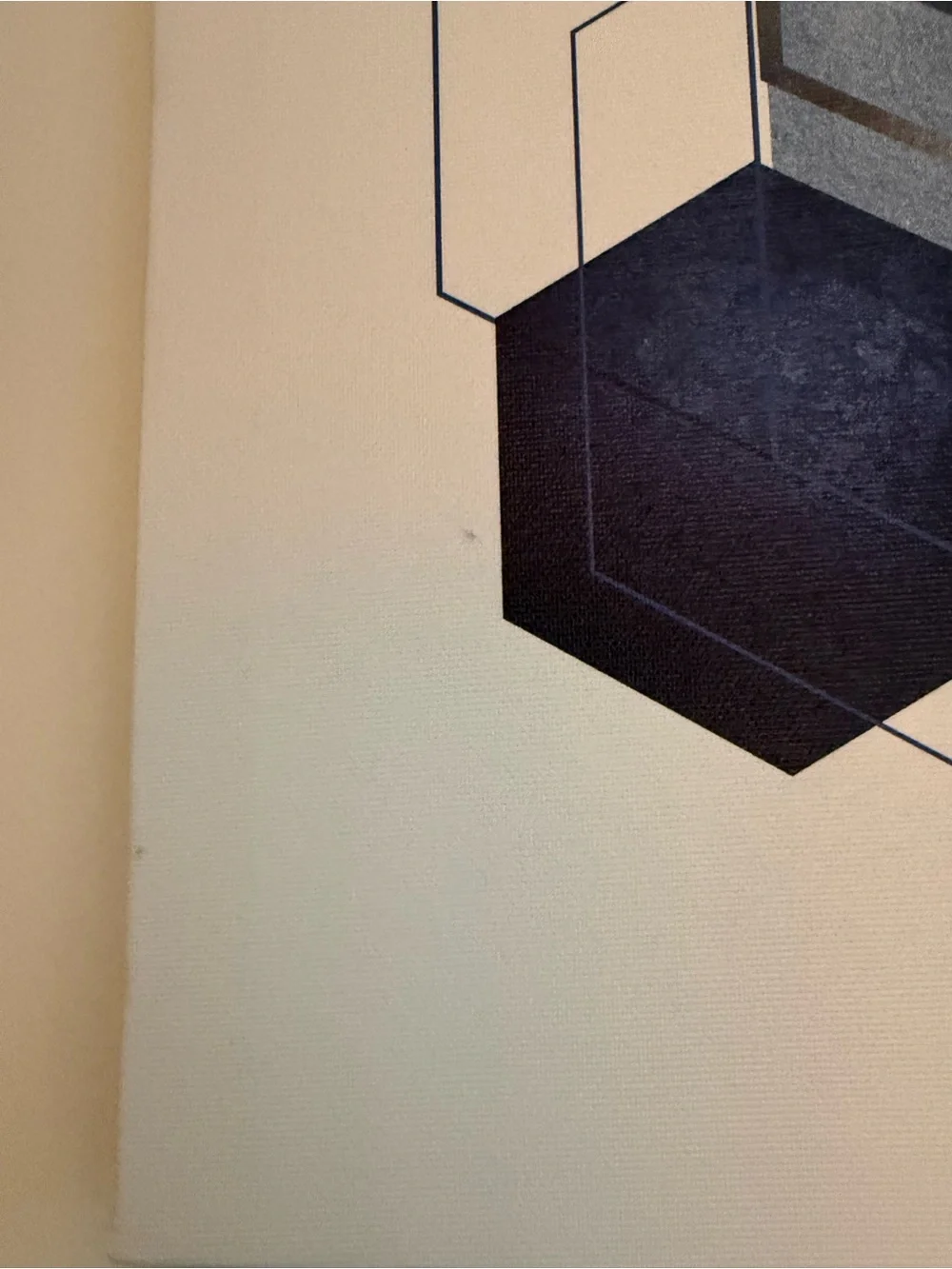 Blue Geometric Canvas Wall Art Set